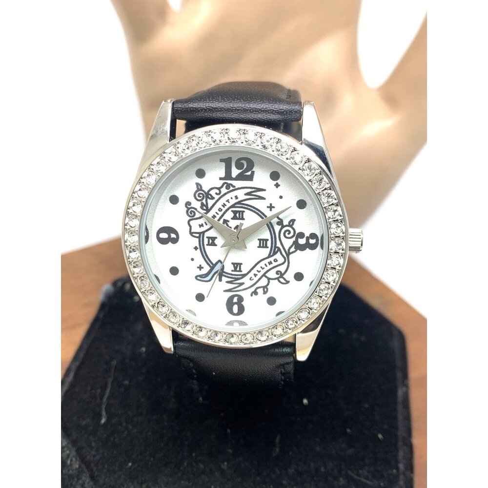 Disney Women's Watch Princess Cinderella WDS001042 Quartz Black Leather Strap